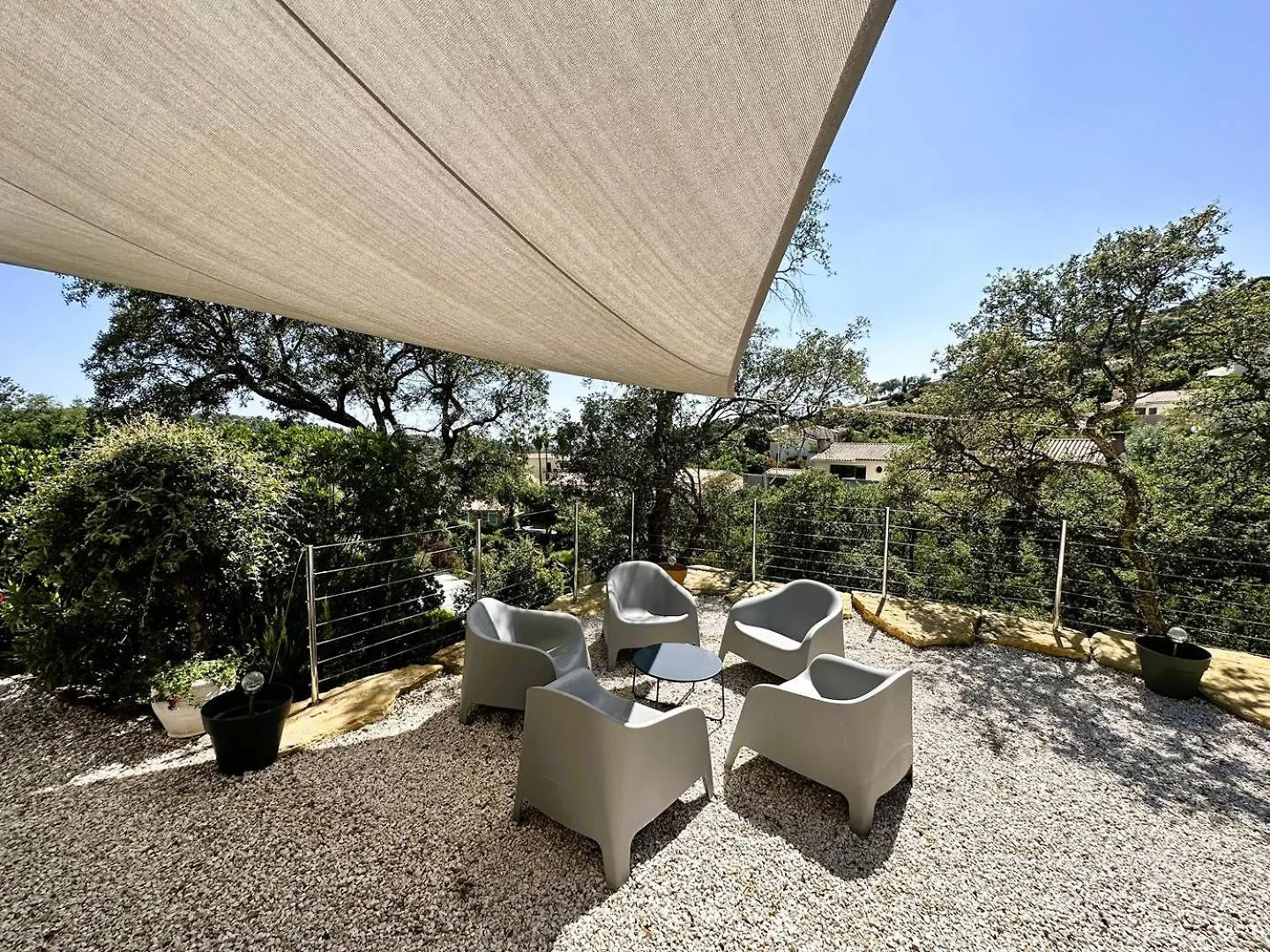 Villa Les Bancaous Climatisee Pour 6 Personnes Avec Piscine Privee Dans Le Domaine De Valcros A לה-לונד-לה-מורה